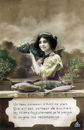 Une carte postale ancienne du 1er avril