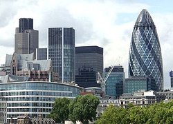 Vu de la City à Londres (City of London)