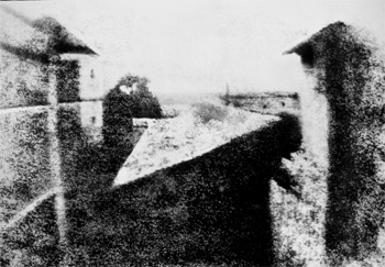 La première photo au monde (1826) : vue de la maison de Niépce