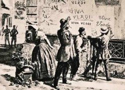 Viva Verdi, devise des patriotes italiens du XIX<sup>è</sup> siècle